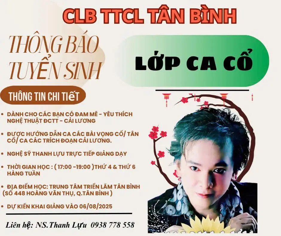 Khai giảng lớp học ca vọng cổ - clb tài tử cải lương Phường Tân Sơn Nhất